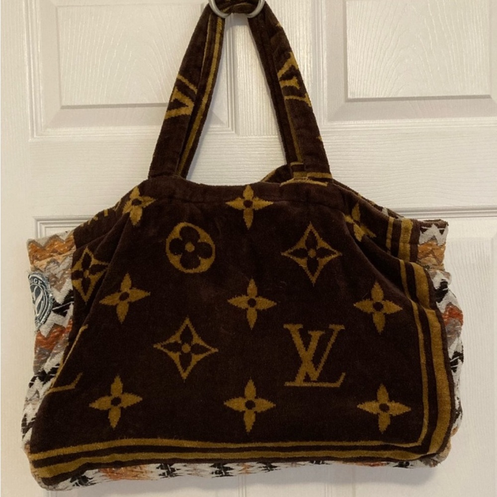 Salvage Sacs XL large LV towel tote bag